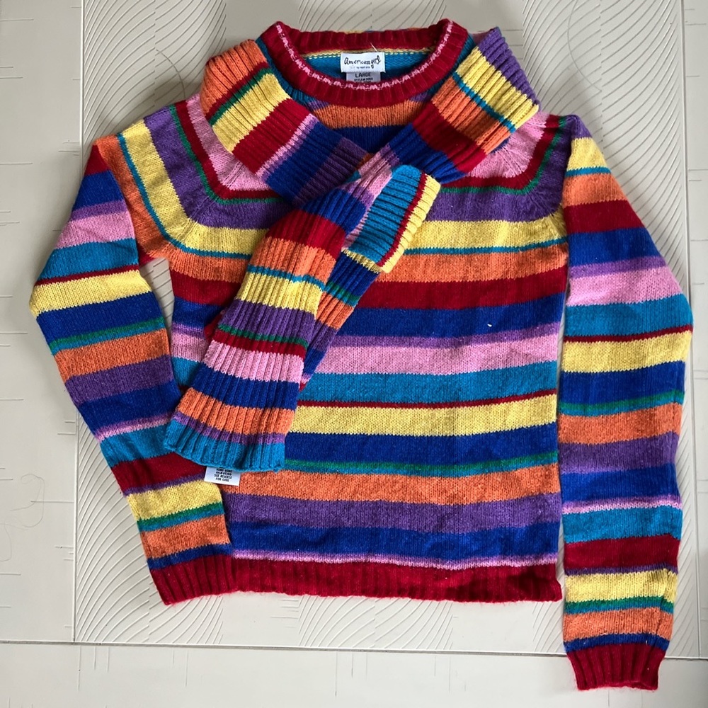 Vintage American Girl Striped Sweater - Picture 1 of 4